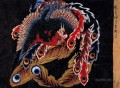 Techo del templo ganshoin en obuse Katsushika Hokusai Ukiyoe